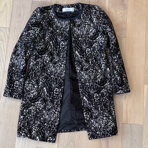 Tahari Elegant Black and White Women's Coat